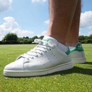 Adidas Originals Stan Smith Mens  white and green classic Fairway Shoes NWT S 21